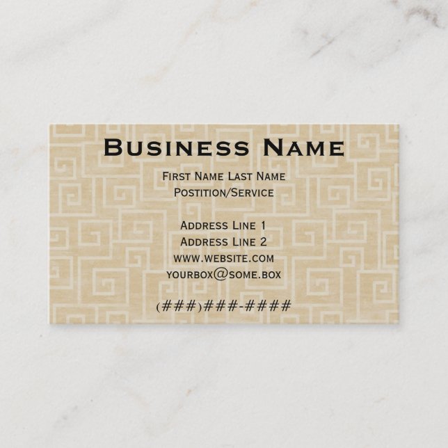 Elephant Business Card (Front)