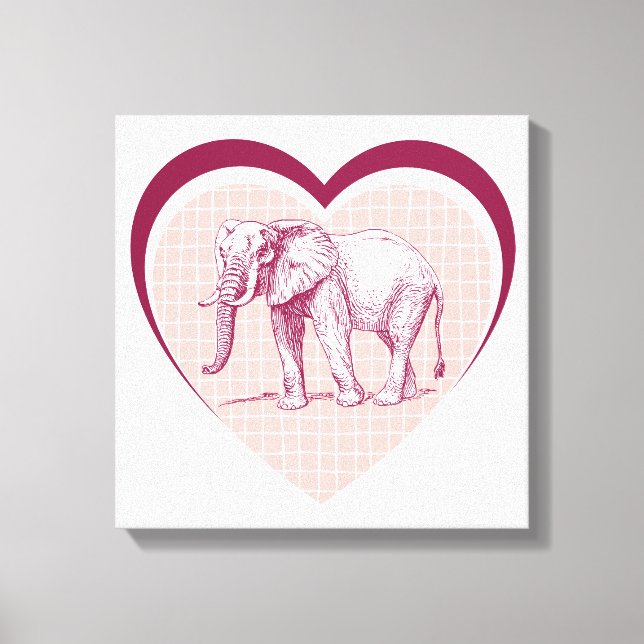 Elephant Canvas Print (Front)