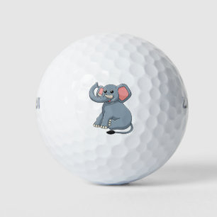 Elephant Cartoon Design Golf Balls