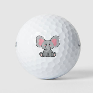 Elephant Cartoon Design Golf Balls
