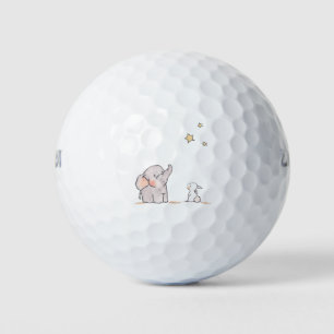 Elephant Cartoon Design Golf Balls
