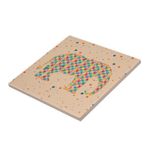 Elephant Ceramic Tile