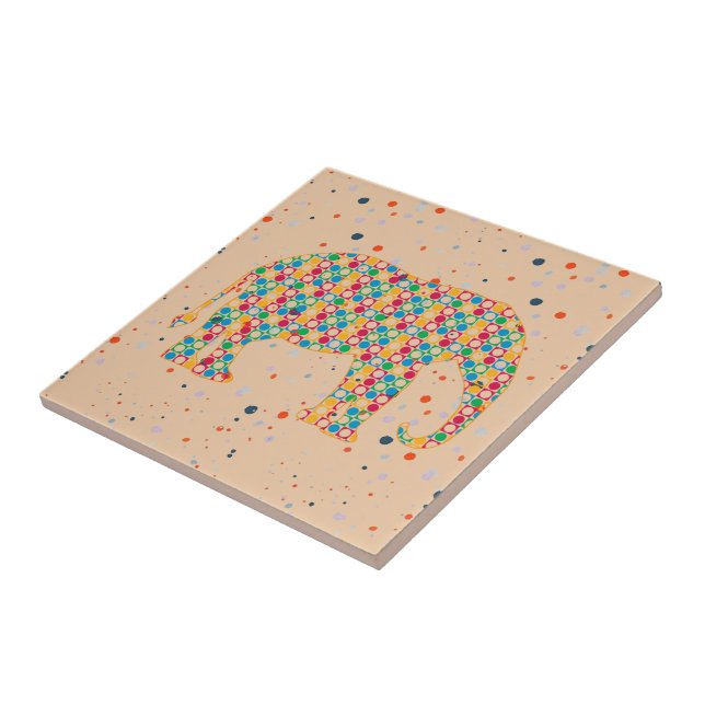 Elephant Ceramic Tile (Side)