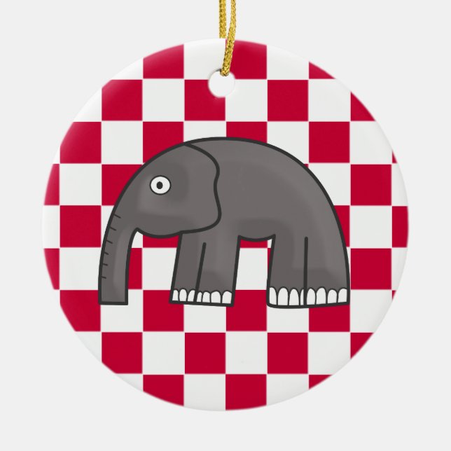 elephant ceramic tree decoration (Front)