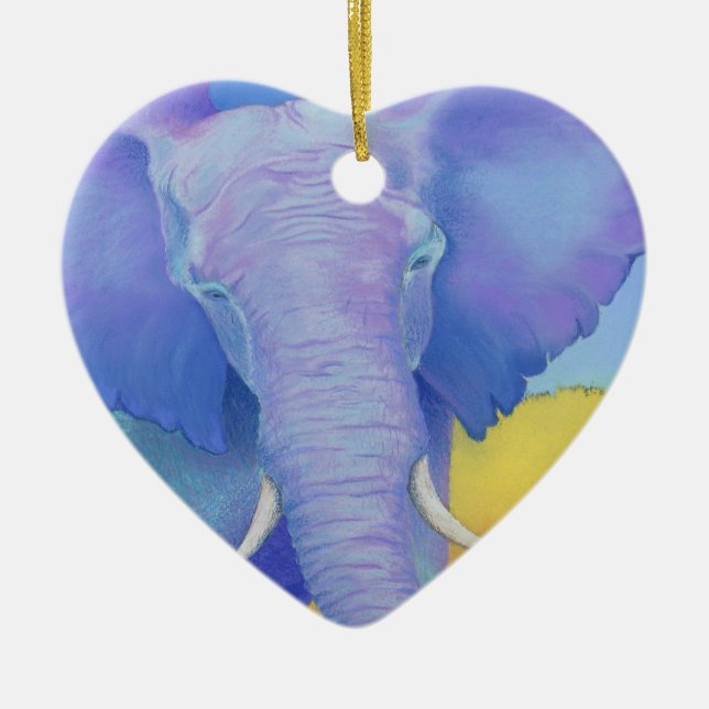 elephant ceramic tree decoration (Front)
