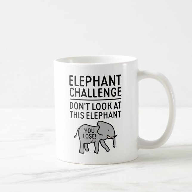 Elephant Challenge Coffee Mug (Right)