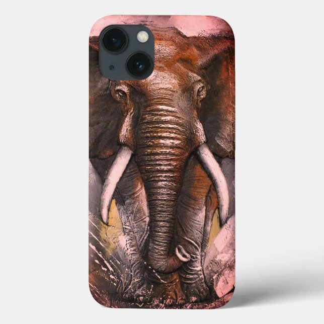 Elephant Charging  Case-Mate iPhone Case (Back)