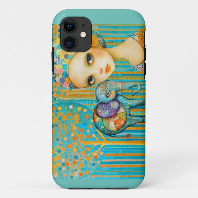 Elephant Charm Case-Mate iPhone Case (Back)