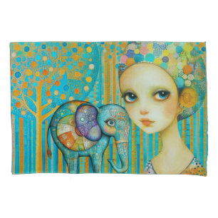 Elephant Charm Pillowcase