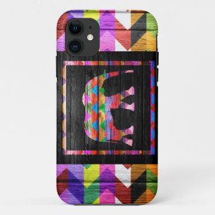 Elephant Chevron Pattern iPhone 11 Case