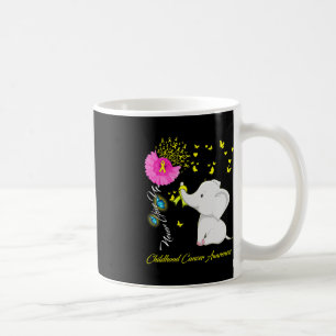 Elephant Childhood Cancer - Childhood Cancer Ribbo Coffee Mug