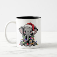 Elephant Christmas Lights Xmas Holiday Wild Animal