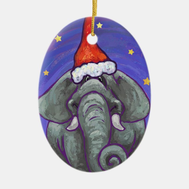 Elephant Christmas Ornament (Front)