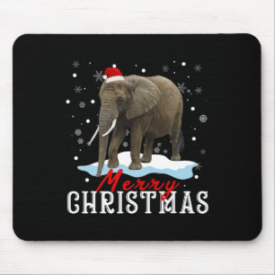 Elephant Christmas Shirt Light Pajama Group Christ Mouse Mat