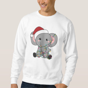 Elephant Christmas Snow Winter Animals Elephants Sweatshirt