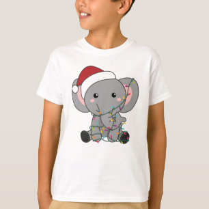 Elephant Christmas Snow Winter Animals Elephants T-Shirt