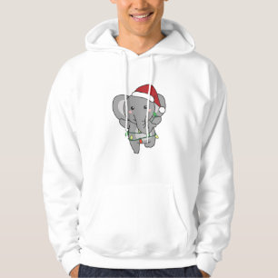 Elephant Christmas Winter Animals Elephants Hoodie