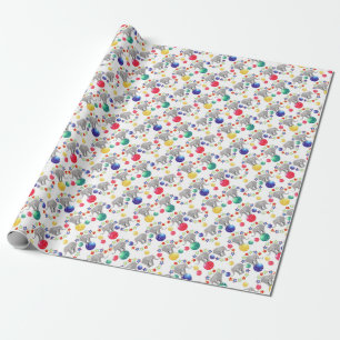 Elephant Circus Colourful Fun Wrapping Paper