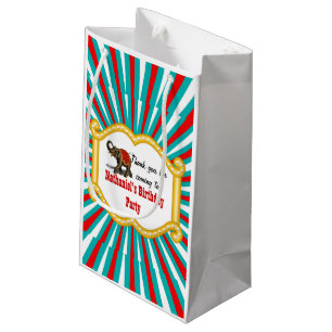 Elephant Circus Frame Kids Boys Birthday Party Small Gift Bag