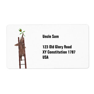 Elephant climbing a ladder