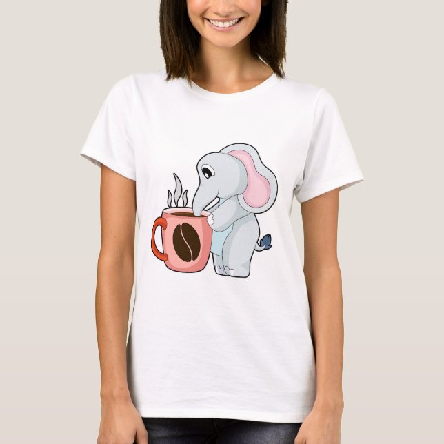 Elephant Coffee Mug T-Shirt (Front)
