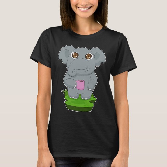 Elephant Coffee Mug T-Shirt (Front)