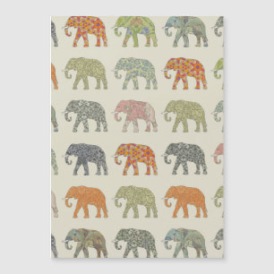 Elephant Colourful Animal Pattern Contemporary