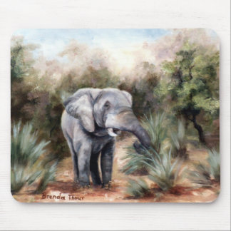 Elephant Coming Through Mousepad