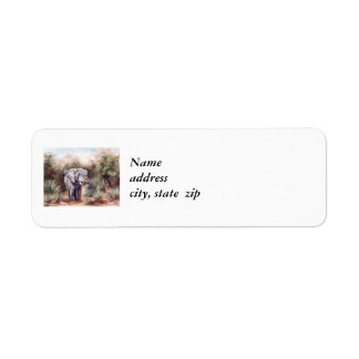 Elephant Coming Through Return Address Lables