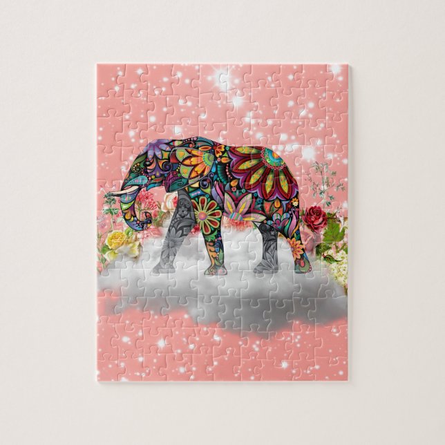 Elephant commands it jigsaw puzzle (Vertical)