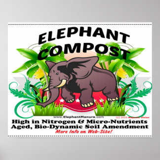 Elephant Compost Poster