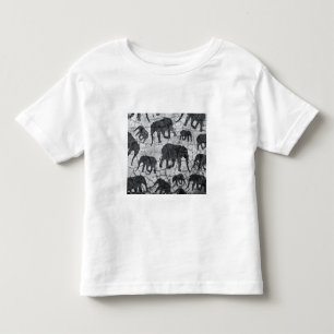 Elephant Concrete Pattern Design Toddler T-Shirt