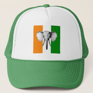 Elephant cote d ivore Ivory Coast gifts Trucker Hat