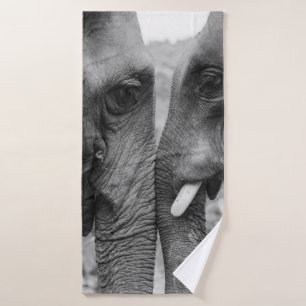 ELEPHANT COUPLE BATH TOWEL