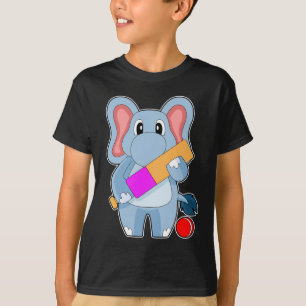 Elephant Cricket Cricket bat T-Shirt