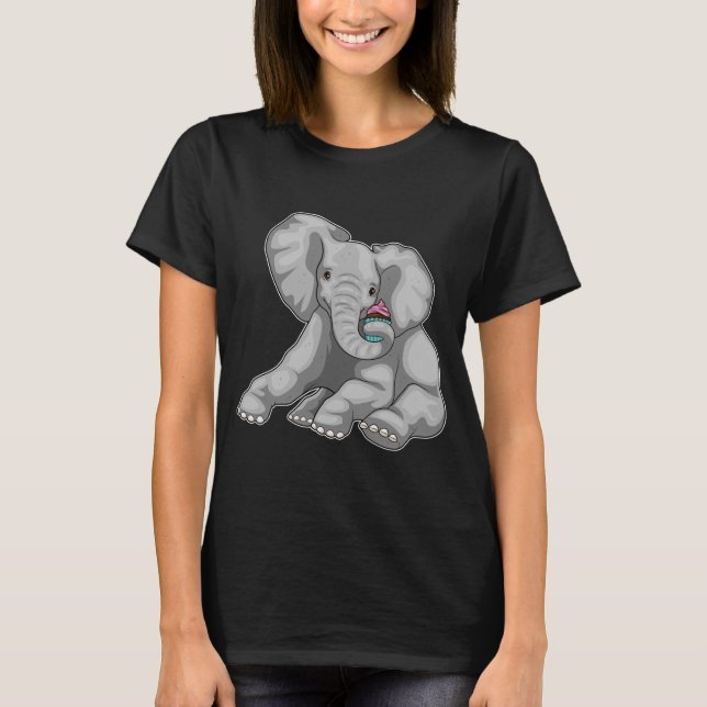 Elephant Cupcake T-Shirt (Front)