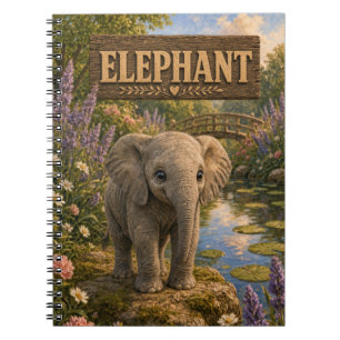 Elephant Cute Baby Storybook Nursery Animal Notebook