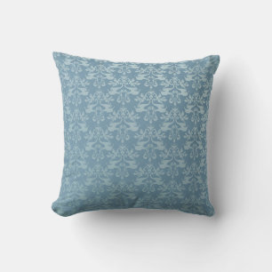 Elephant damask grey blue scatter cushion pillow