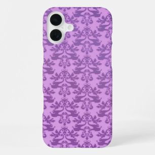 Elephant damask lilac iphone case
