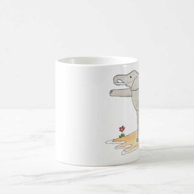 Elephant Dancer's yoga pose Coffee Mug (Center)
