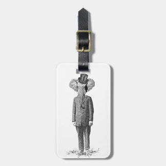 Elephant dandy luggage tag