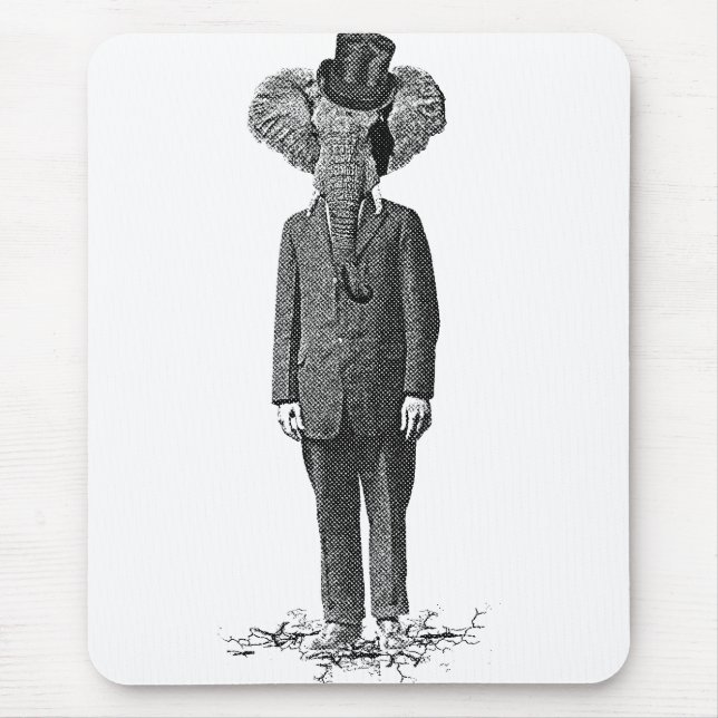 Elephant dandy mouse mat (Front)