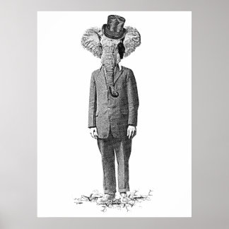 Elephant dandy poster