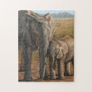 Elephant Design Jigsaw Puzzle