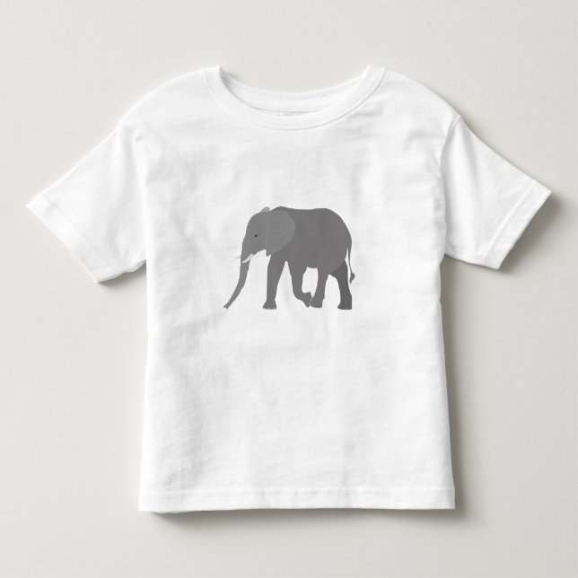 Elephant Design Toddler T-Shirt (Front)