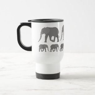 Elephant Design Travel Mug