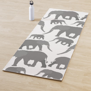 Elephant Design Yoga Mat