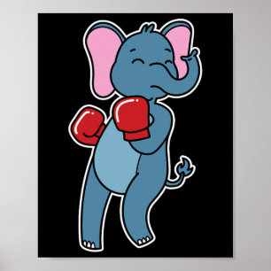 Elephant Does Boxing Poster