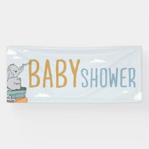 Elephant Draw Something Baby Shower Elephant Cute  Banner