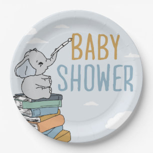 Elephant Draw Something Baby Shower Elephant Cute  Paper Plate
